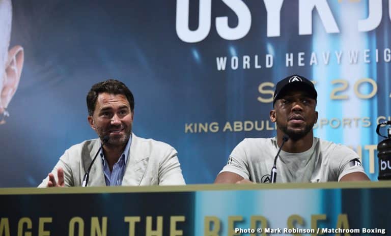 Image: Eddie Hearn reacts to Fury criticizing Joshua and Usyk's performance