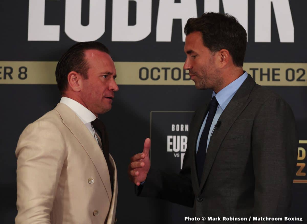 Image: Kalle Sauerland confirms Eubank Jr vs. Benn is on for October 8th at the O2