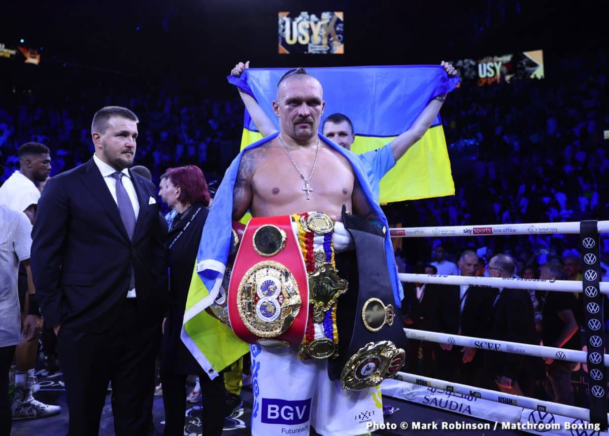 Image: Oleksandr Usyk doesn't want to hurt Tyson Fury