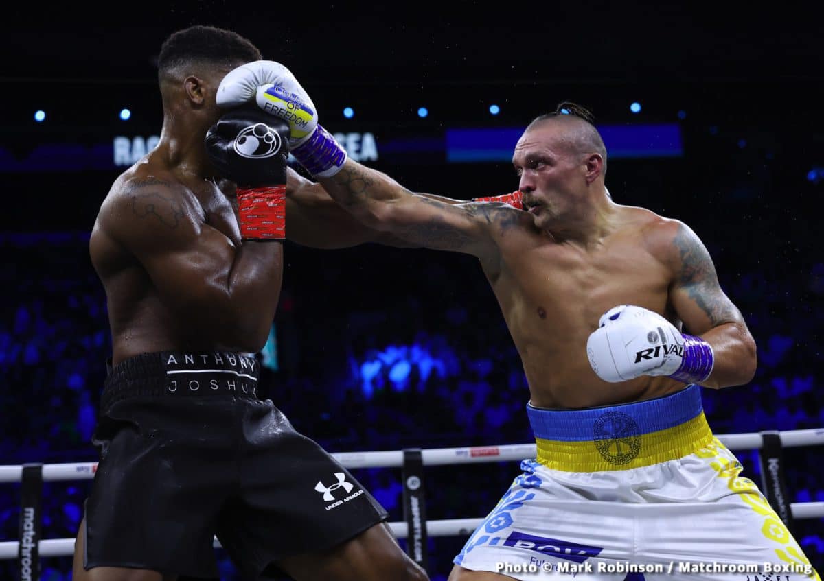 Oleksandr Usyk Vs. Tyson Fury "will Happen Next" Bob Arum Boxing