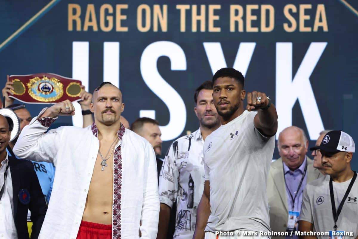 Image: Joshua: "face-offs don't mean nothing," ready for Usyk
