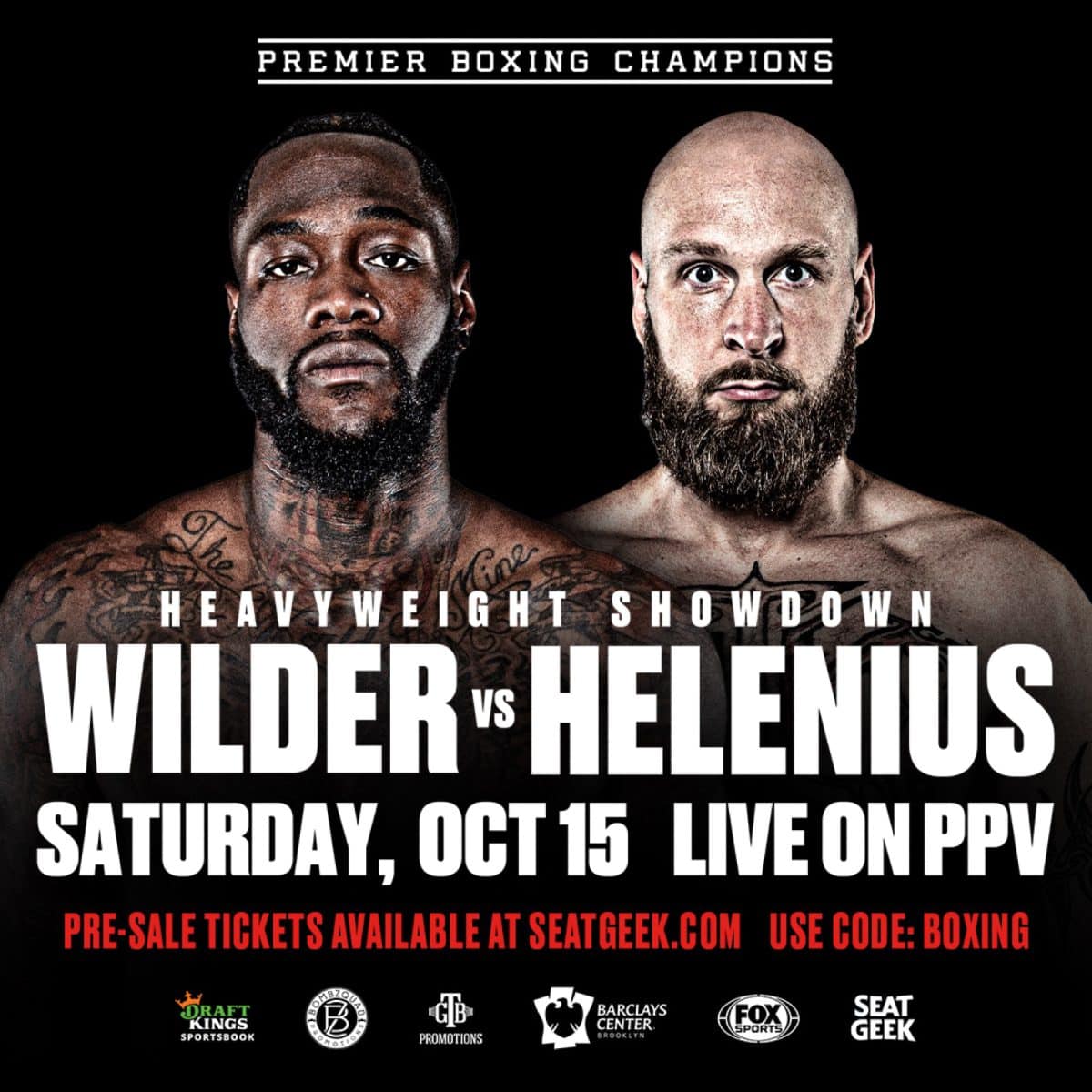Image: Deontay Wilder takes on Robert Helenius on FOX PPV on Oct.15th