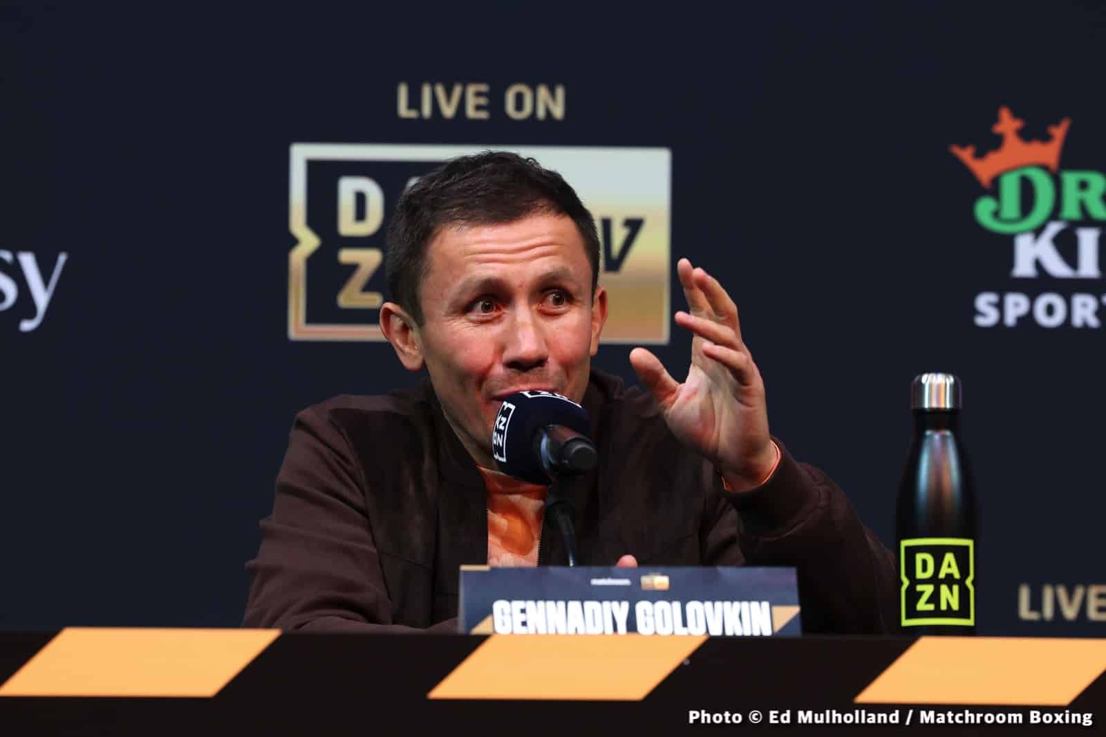 Image: Gennadiy Golovkin: Matchroom "thinks I'm an underdog. I don't think that way"