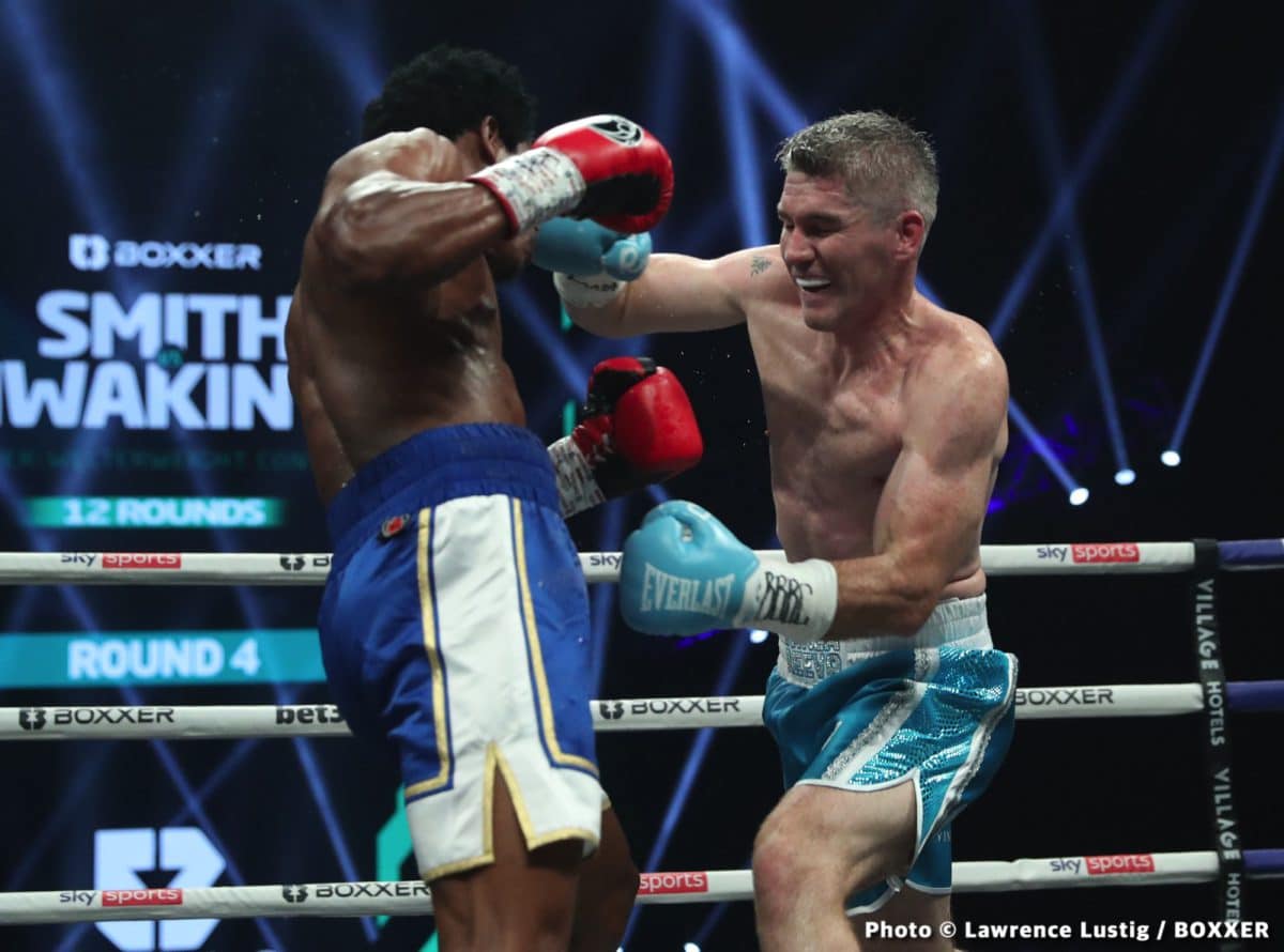 Image: Boxing Results: Liam Smith stops Hassan Mwakinyo in 4th round