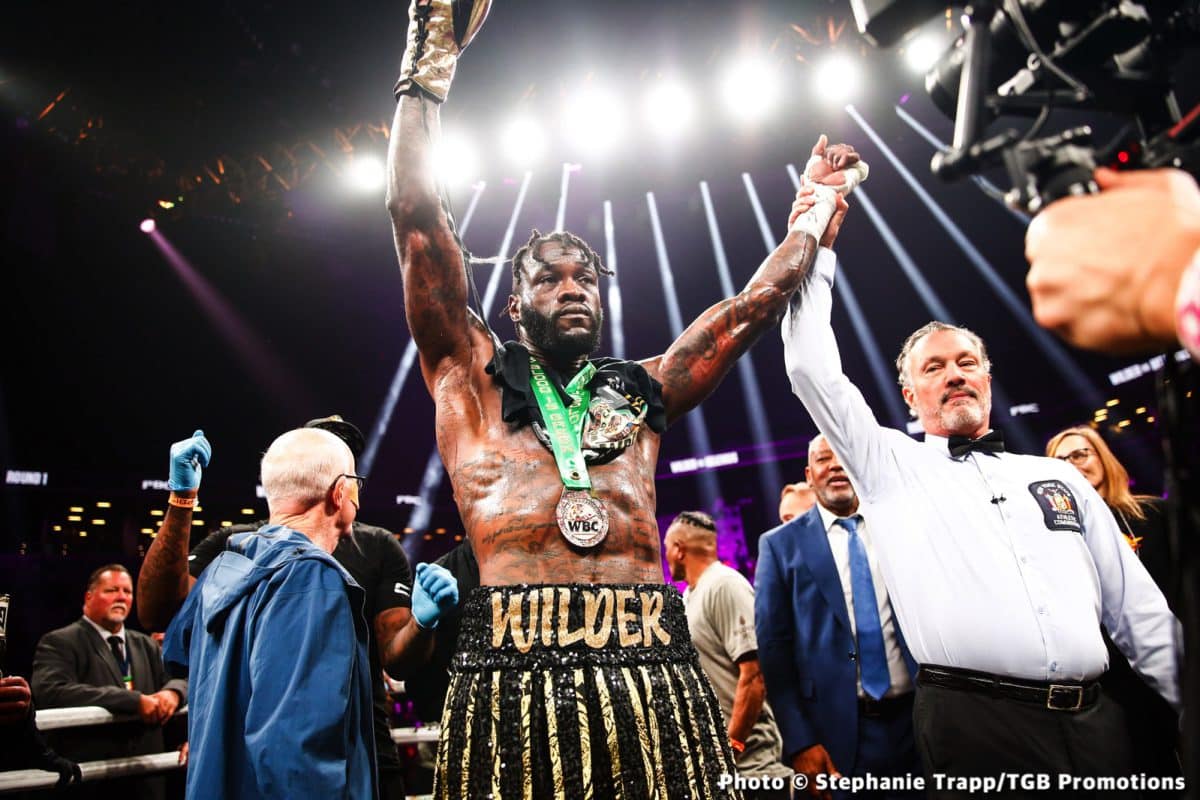 Image: Deontay Wilder's manager wants Anthony Joshua next