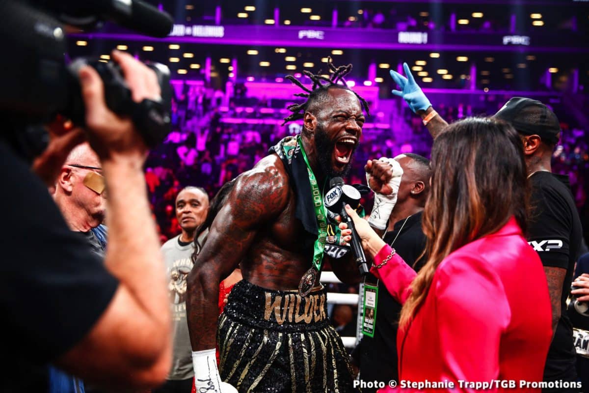 Image: Deontay Wilder ranked #1 in Ring Magazine top 10