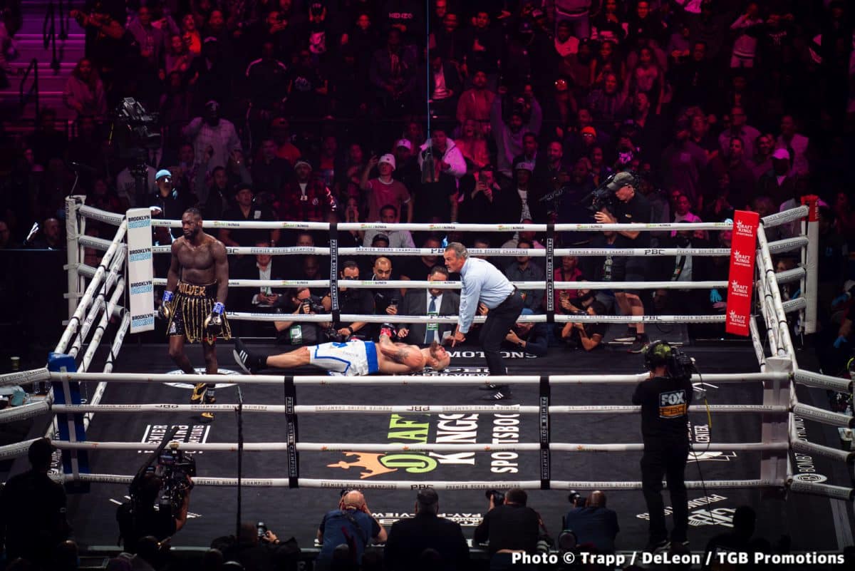 Image: Wilder feels sympathy for Helenius after knocking him out