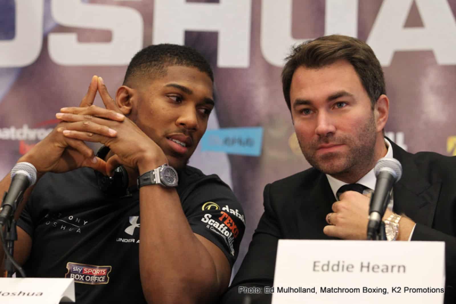 Image: Eddie Hearn to match Anthony Joshua against fringe contender in December