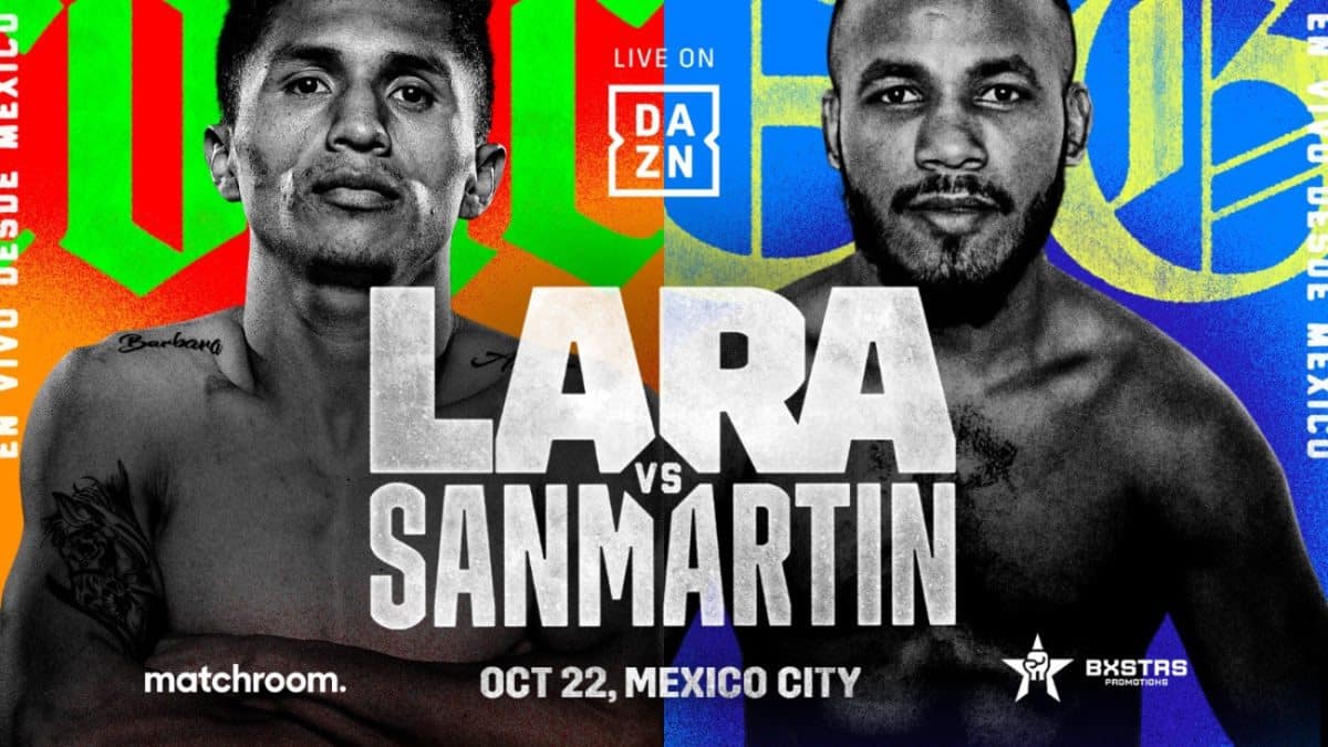 Image: Mauricio Lara vs. Jose Sanmartin live on DAZN