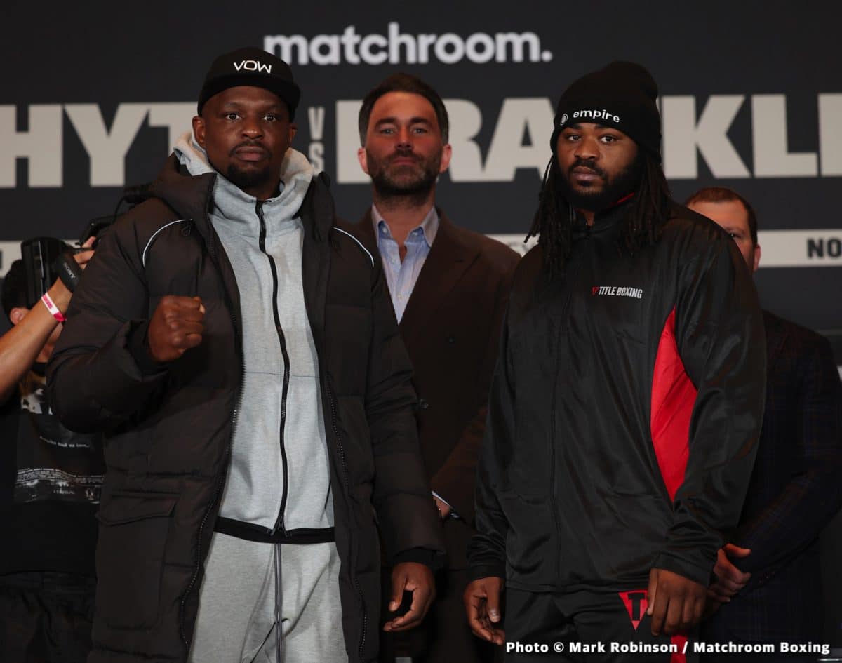 Image: Franklin's trainer: Whyte is a "Wounded lion, we're going to finish him off"