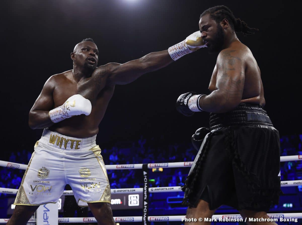 Image: Eddie Hearn says Whyte to face Anthony Joshua next in first half of 2023