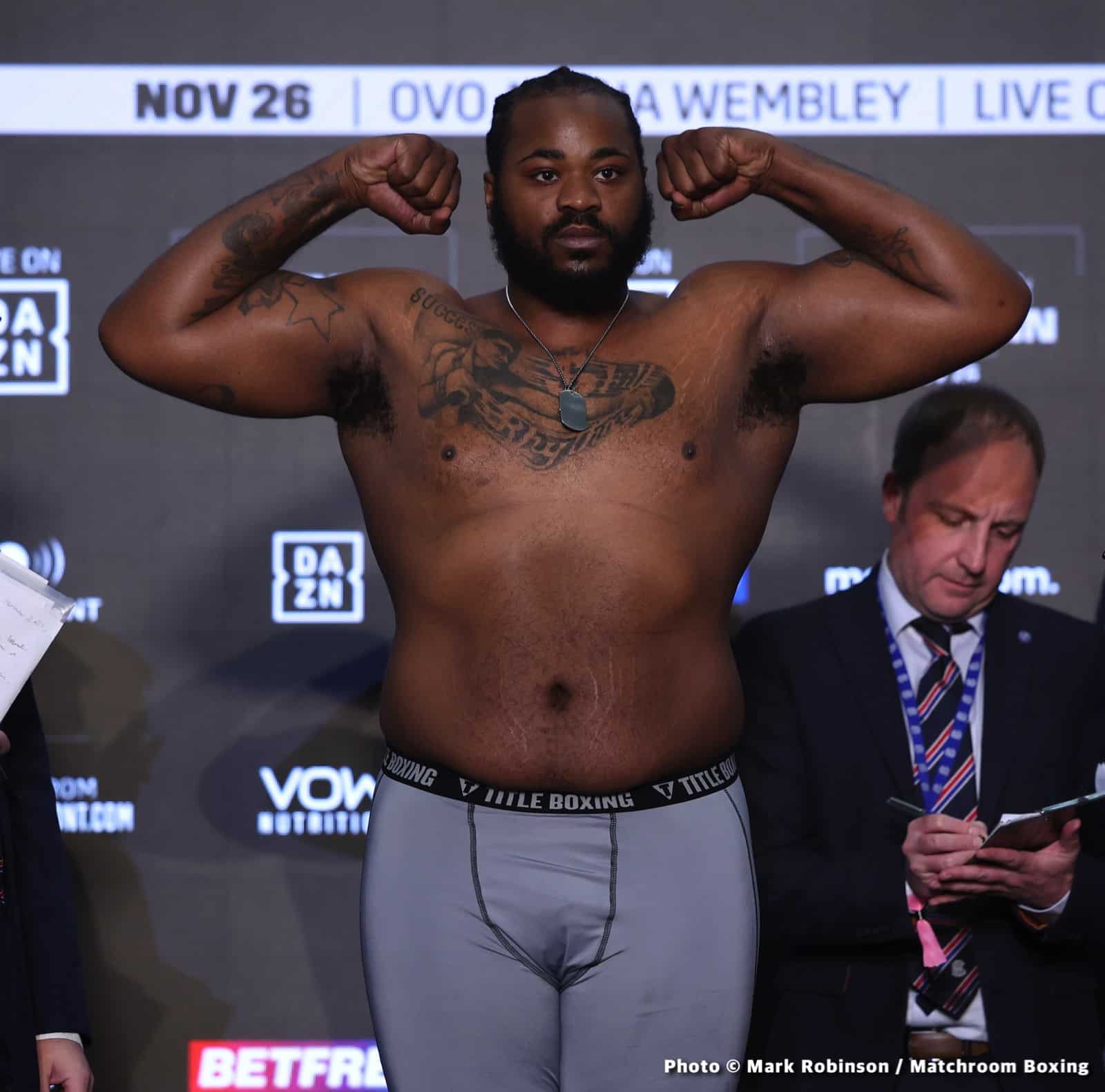 Image: Dillian Whyte 251 vs. Jermaine Franklin 257 - weigh-in results