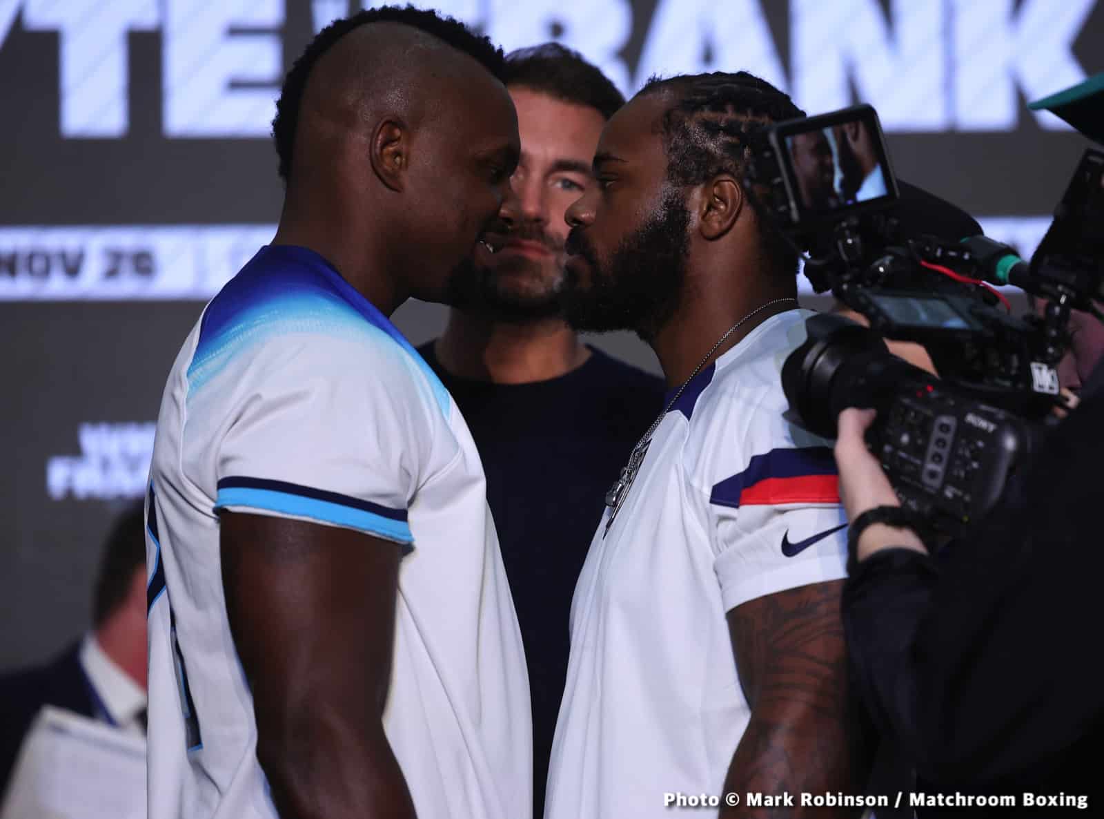 Image: Dillian Whyte Vs. Franklin, Wardley vs Gorman Official DAZN Weights & Photos