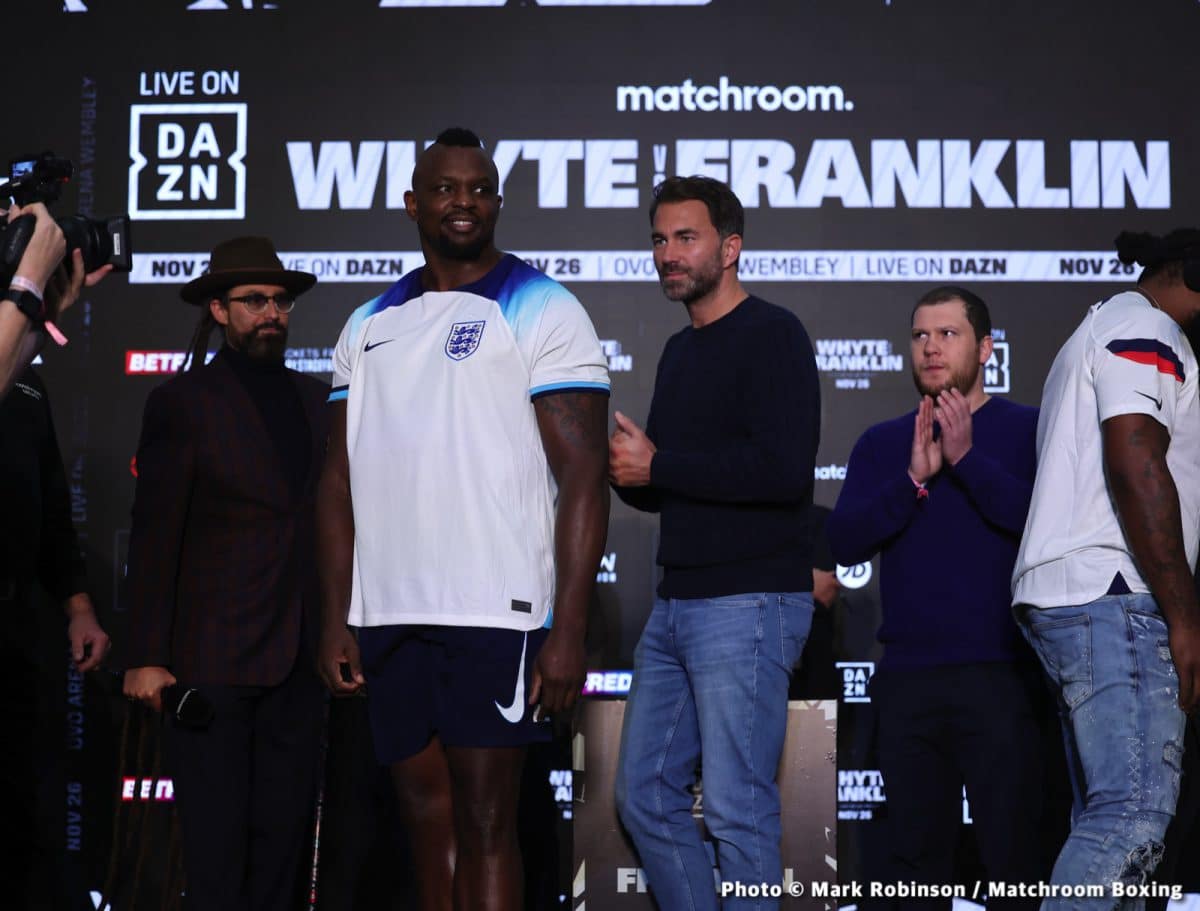 Image: Dillian Whyte can still become world champion says Darren Barker