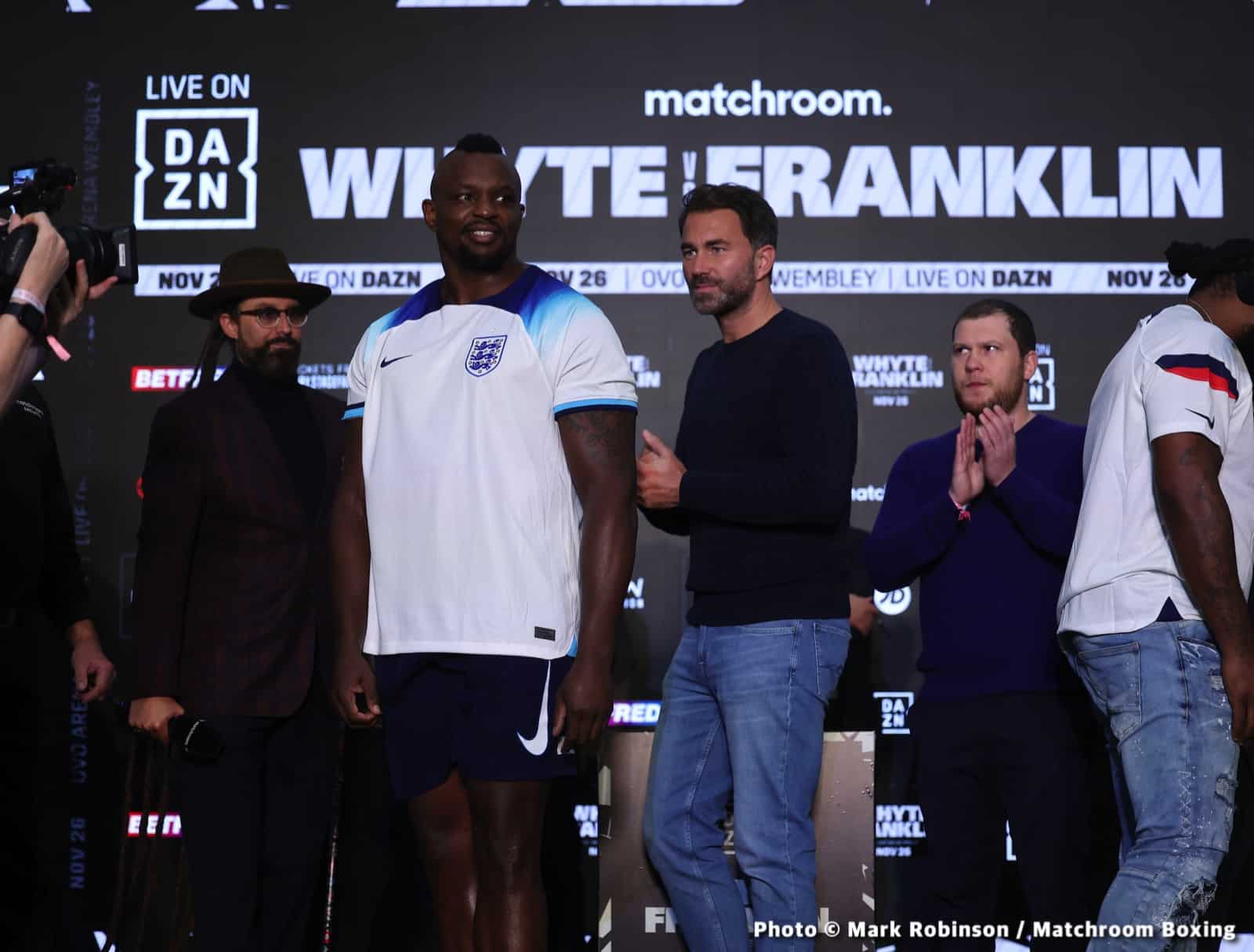 Image: Dillian Whyte 251 vs. Jermaine Franklin 257 - weigh-in results