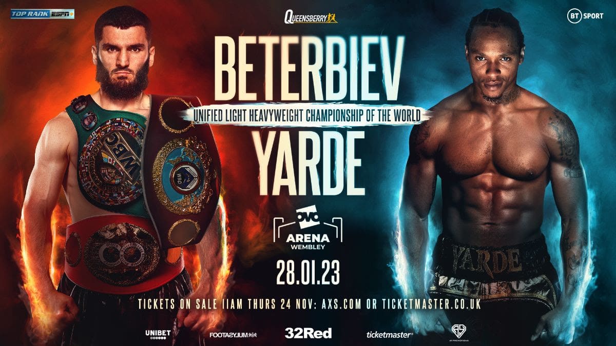Image: Beterbiev vs. Yarde on Jan.28th LIVE on ESPN+ and BT Sport