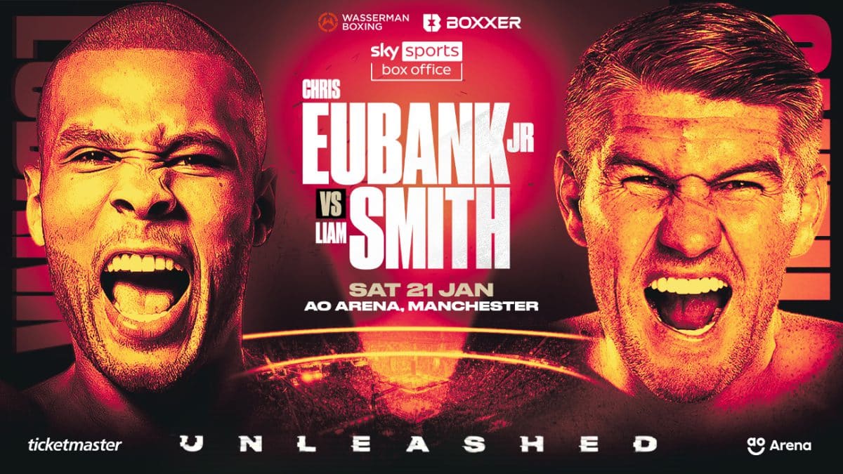 Image: Chris Eubank Jr vs. Liam Smith for £19.95 on Sky PPV on January 21st