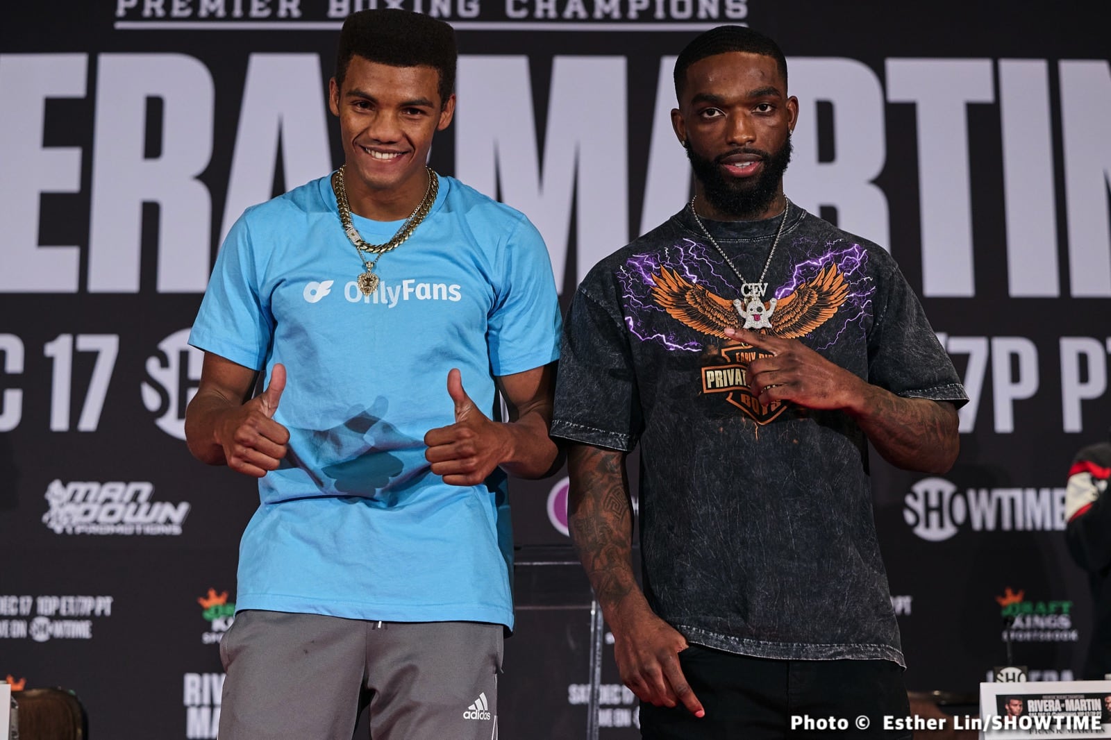Image: Rivera vs Martin live on Showtime this Saturday