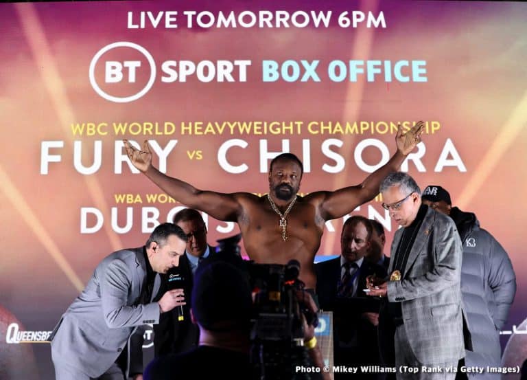 Image: Dereck Chisora training for Anthony Joshua as replacement opponent for August 12th