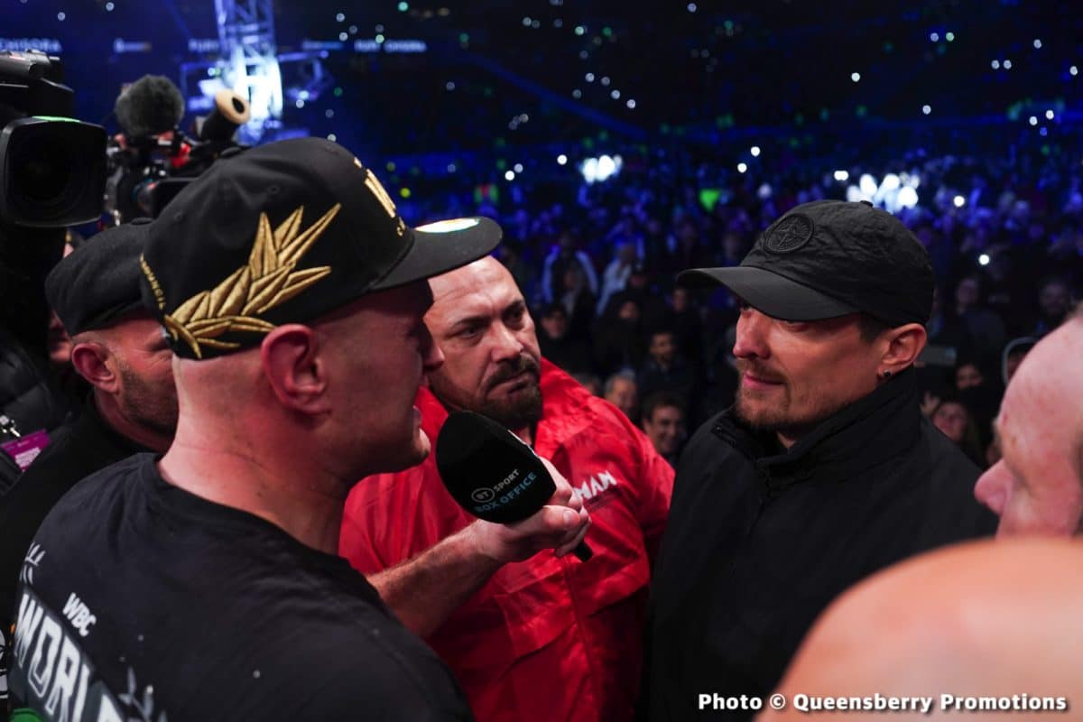 Image: Fury wants 'The Rabbit' Usyk in February or March