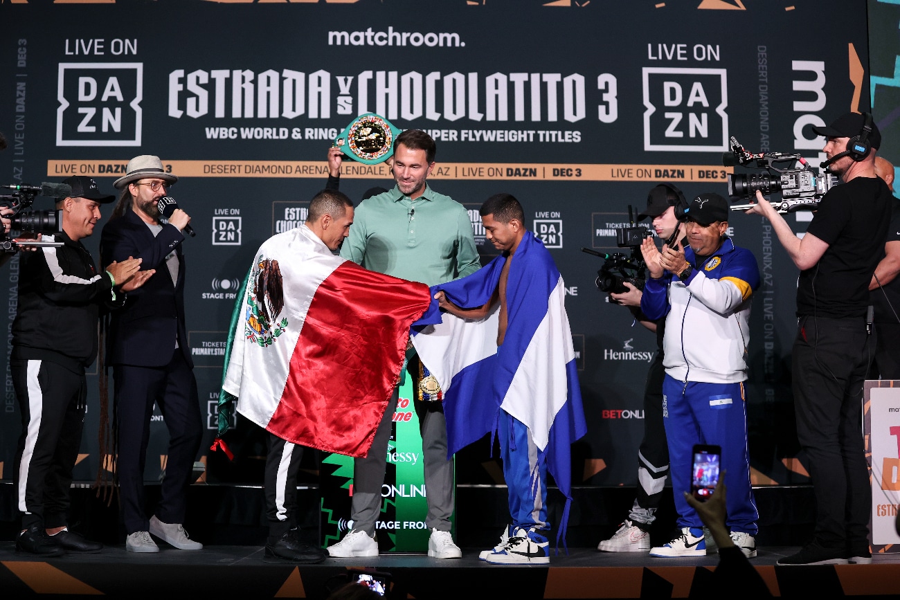 Image: Juan Estrada 115 vs. Roman Gonzalez 114.7 - weigh-in results