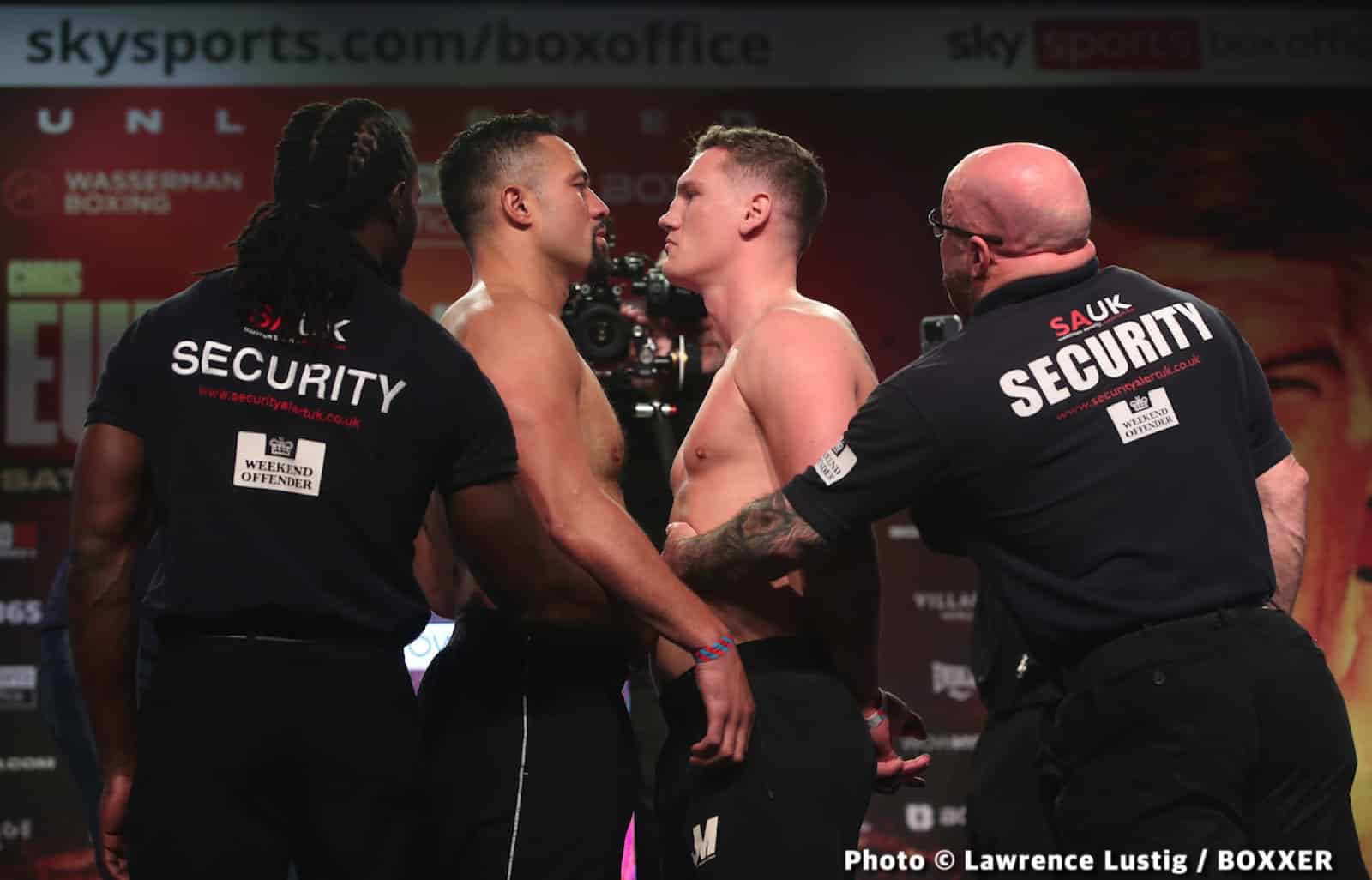 Image: Chris Eubank Jr - Liam Smith Manchester Weigh In Results