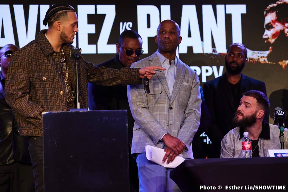 Image: Benavidez v Plant: David Benavidez predicting 6th round knockout of Caleb Plant