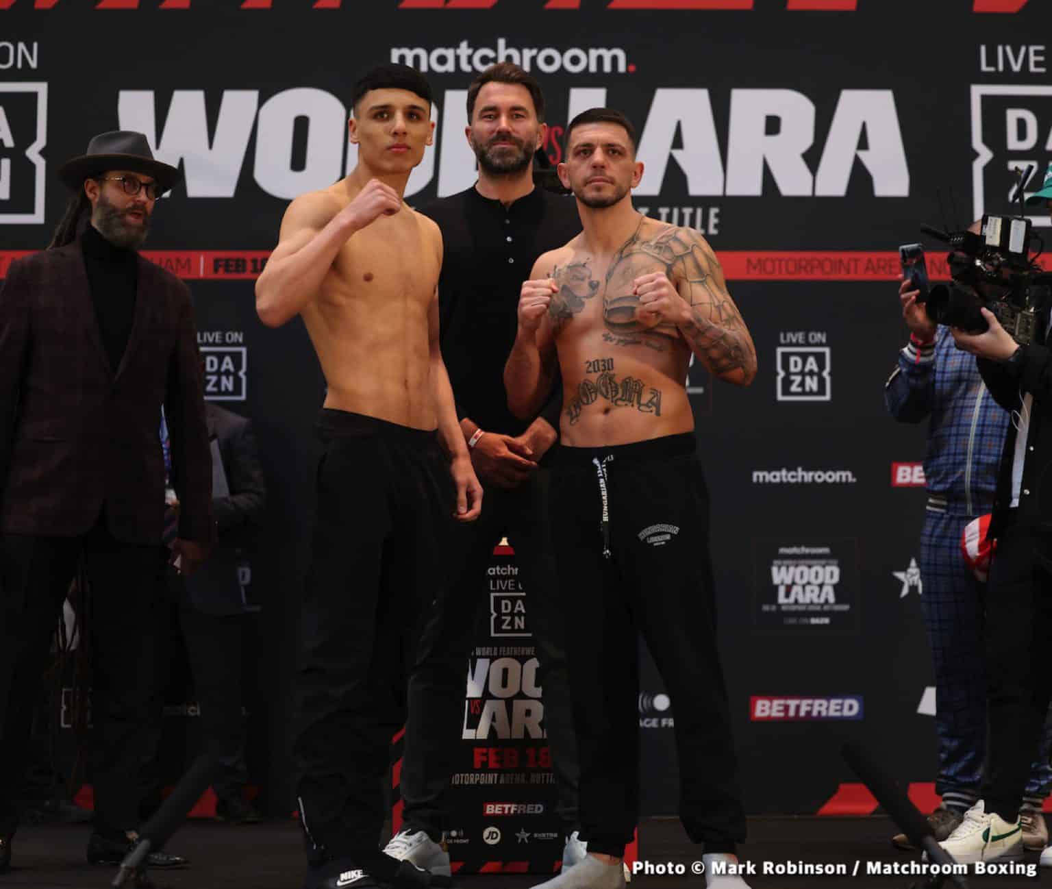 Image: Leigh Wood 126 vs.  Mauricio Lara 126 - Weigh-in Results