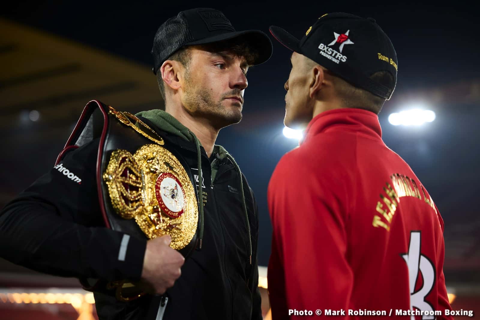Image: Wood vs. Lara: Leigh amped up during face-off