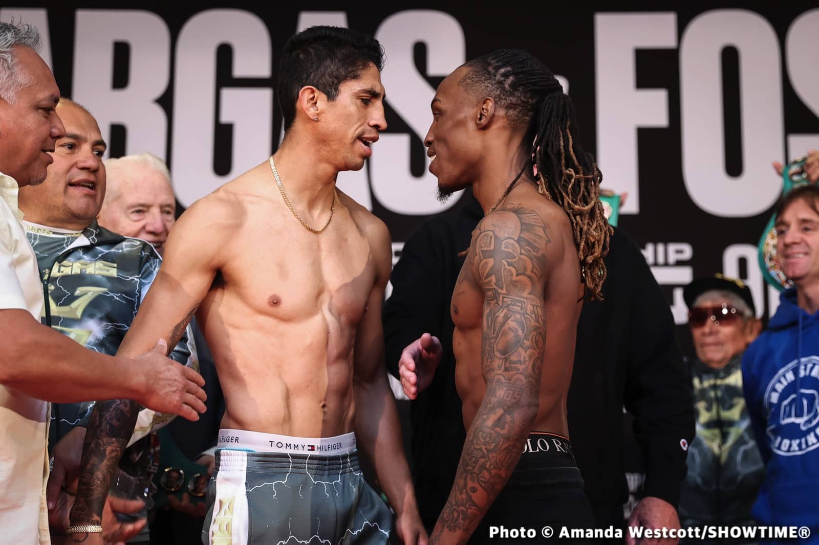 Image: Rey Vargas 129.4 vs. O’Shaquie Foster 129.4 - Weigh In Results