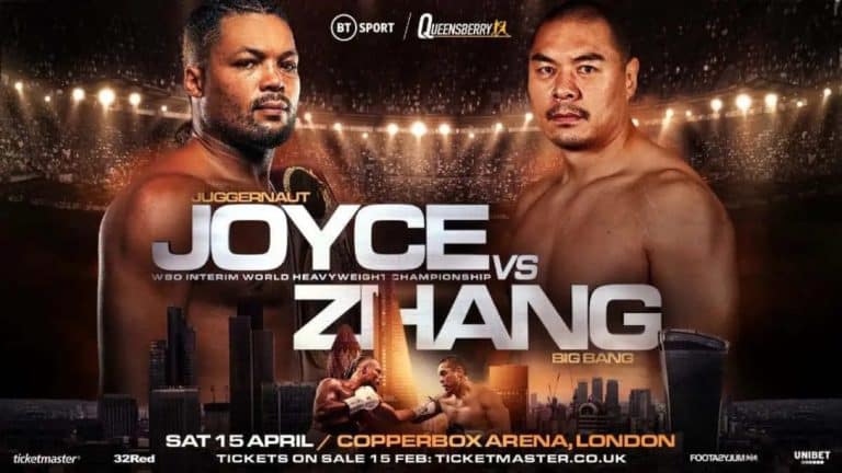 Image: Joyce vs Zhang: Zhilei says Joe Joyce's jaw will go to pieces after he lands the perfect shot