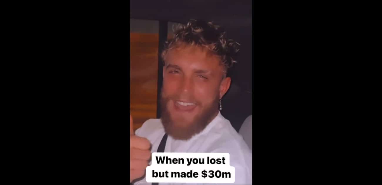Image: Jake Paul laughs at critics, $30 million richer after loss to Tommy Fury