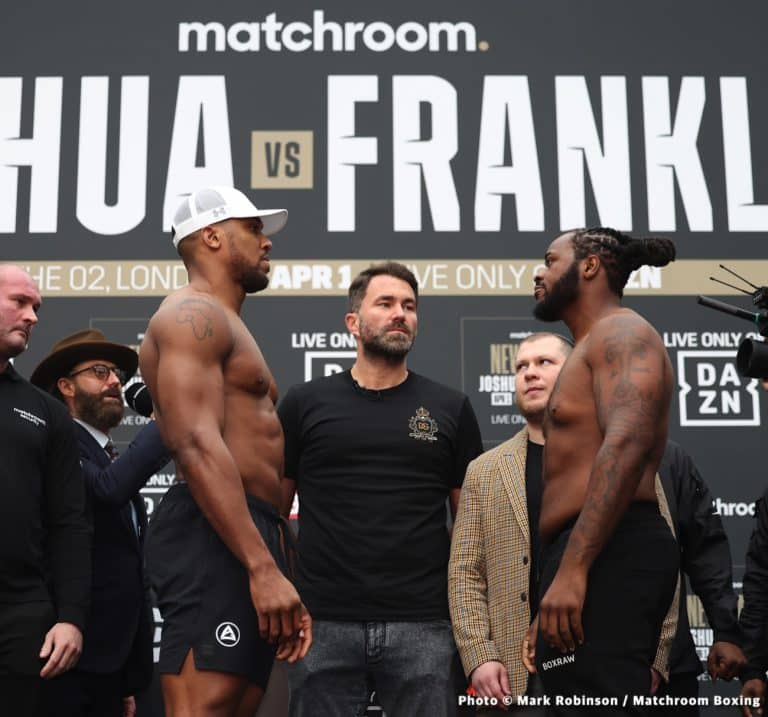 Image: Joshua vs Franklin Tonight: Start Time, Streaming & TV