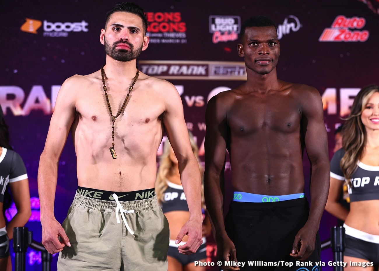 Image: Jose Ramirez 140 vs. Richard Commey 140 - weigh-in results