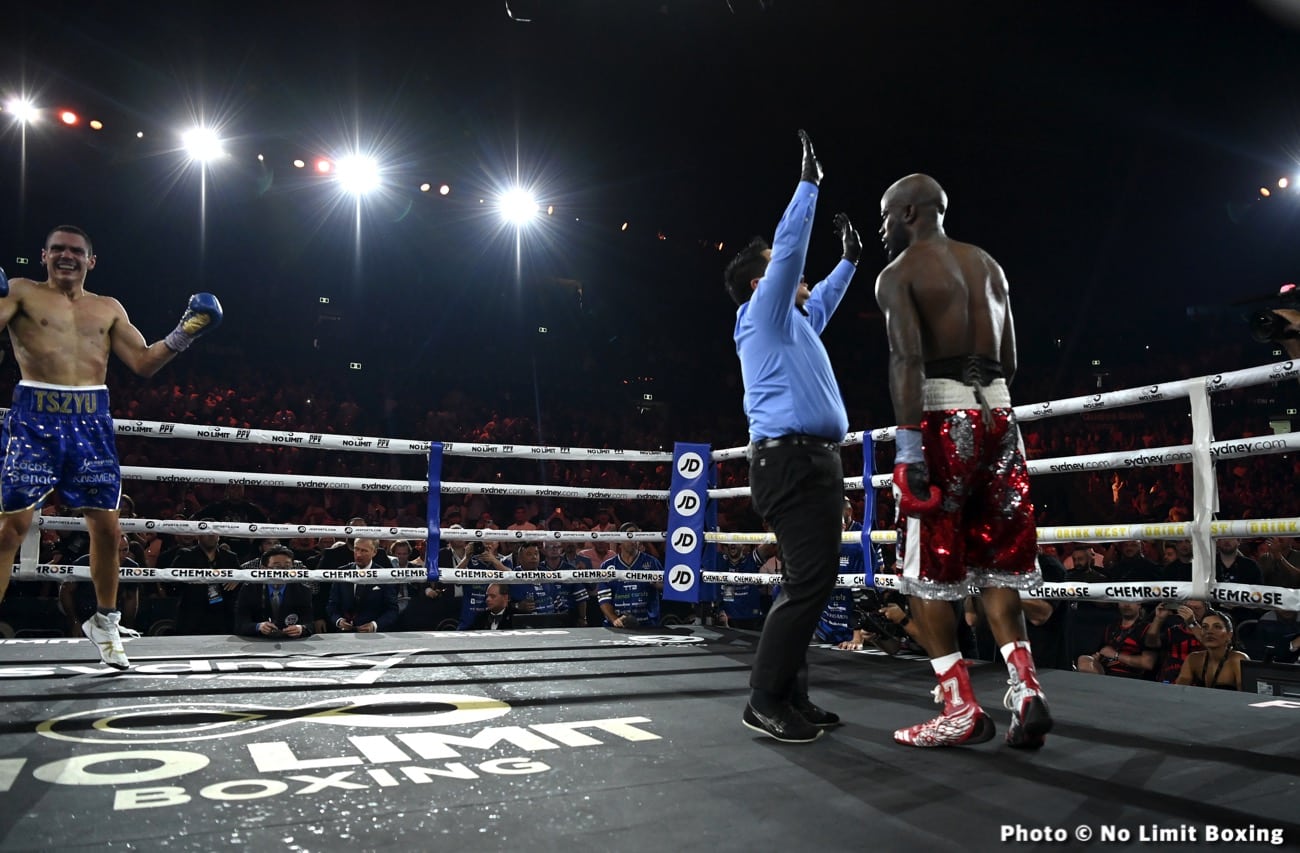Image: Boxing Results: Tim Tszyu KOs Tony Harrison In Nine!