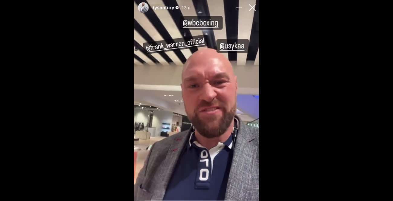 Image: Tyson Fury gives Usyk a 70-30 "take it or leave it" offer