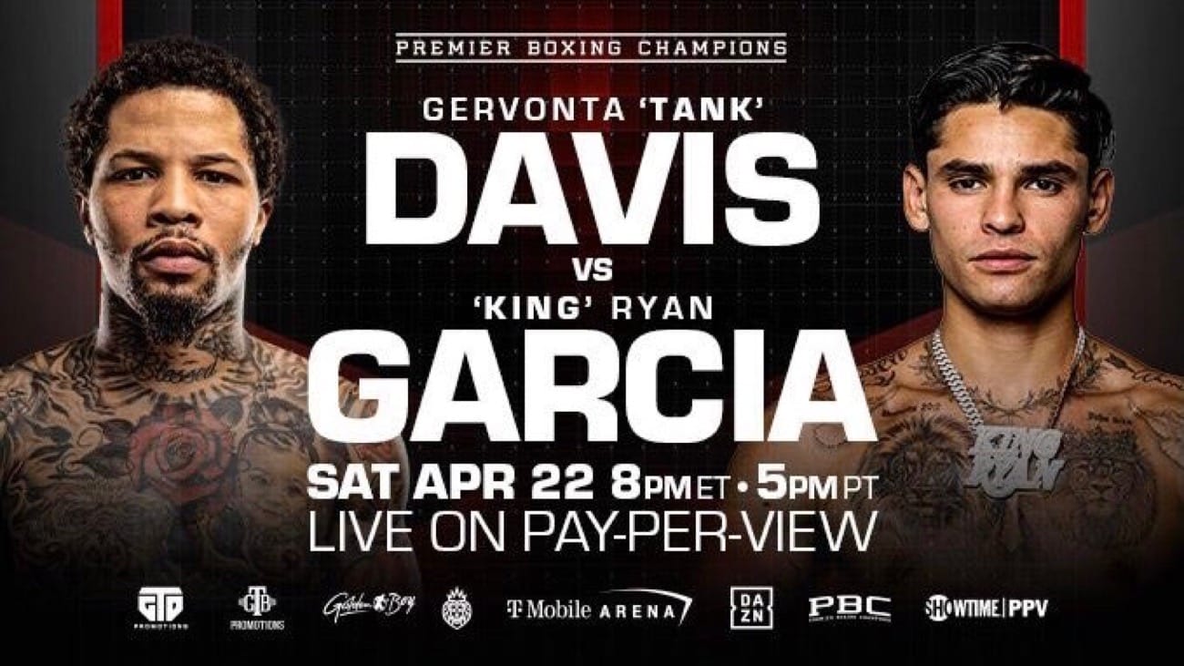 Gervonta Davis vs. Ryan Garcia for $84.99 on PPV on April 22