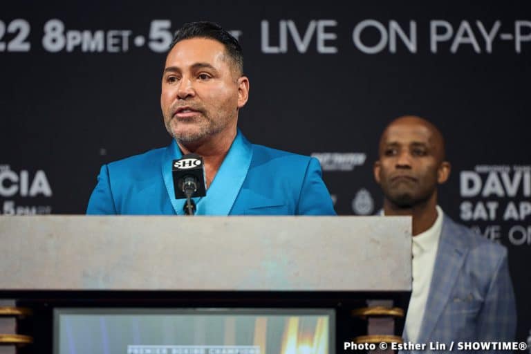 Image: De La Hoya disappointed by Canelo -Jermell mismatch, wants to save boxing