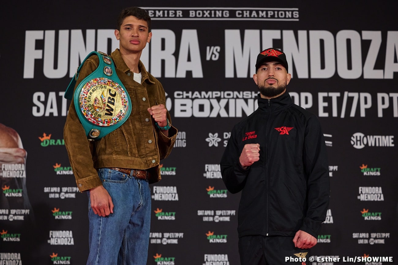 Image: Fundora vs Mendoza Tonight: Fight Card, Start Time, Streaming & TV