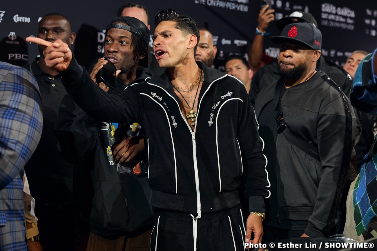 Image: Ryan Garcia tells Rolly Romero: "Let's get it, this one is for Barroso"