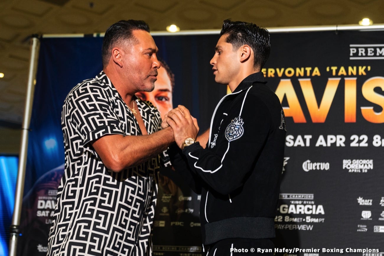 Image: Ryan Garcia ridicules Tank Davis over "purse" bet