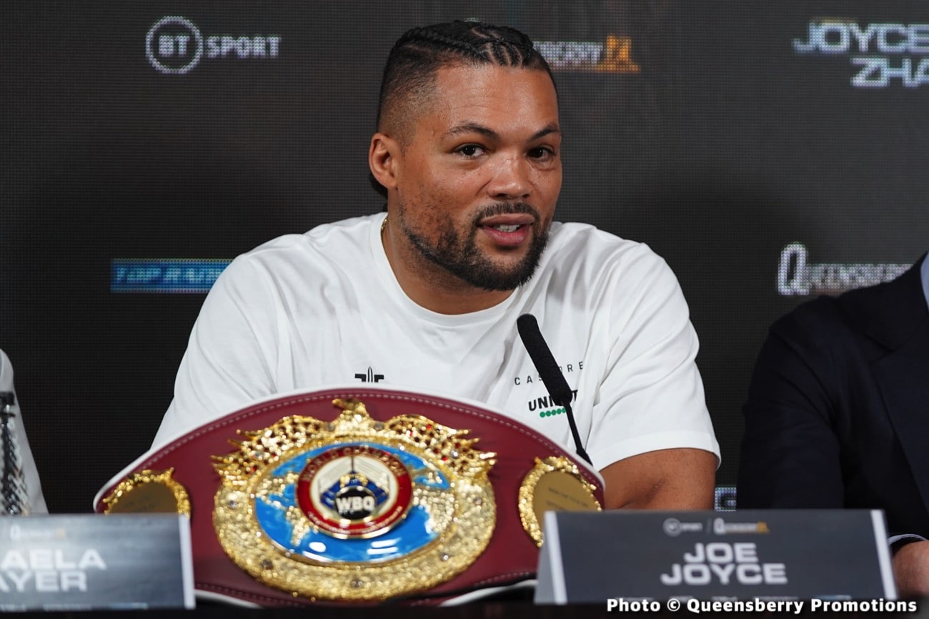 Image: Joe Joyce could get help from Tyson Fury for Zhilei Zhang rematch