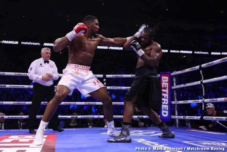 Image: Eddie Hearn says Anthony Joshua needs another tune-up in July before Fury or Wilder