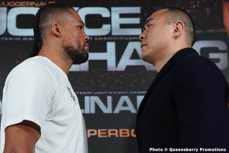 Image: Joe Joyce to come in "heavier" for Zhilei Zhang rematch on Saturday
