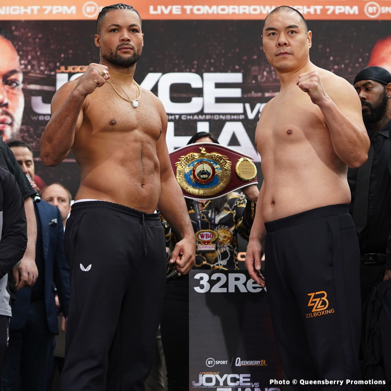 Image: Zhilei Zhang with 22-lb weight advantage over Joe Joyce