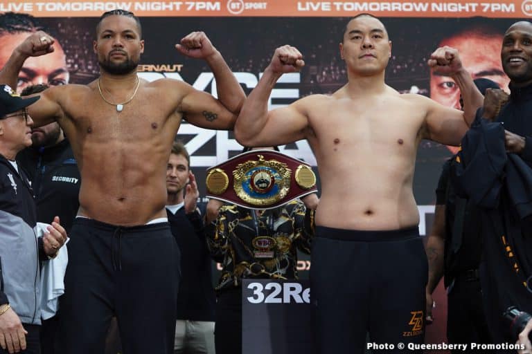 Image: Weights: Joe Joyce 256 vs. Zhilei Zhang 278 - LIVE On ESPN+ Today
