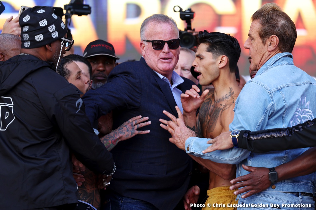 Image: Leonard Ellerbe discusses Davis vs. Garcia altercation at weigh-in