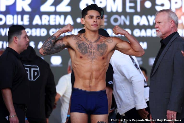 Image: Ryan Garcia on Gervonta Davis: "He's going to fall face first"