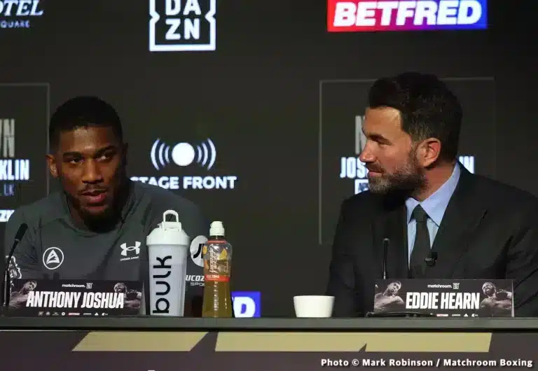 Image: Anthony Joshua confirms he's fighting Deontay Wilder in December