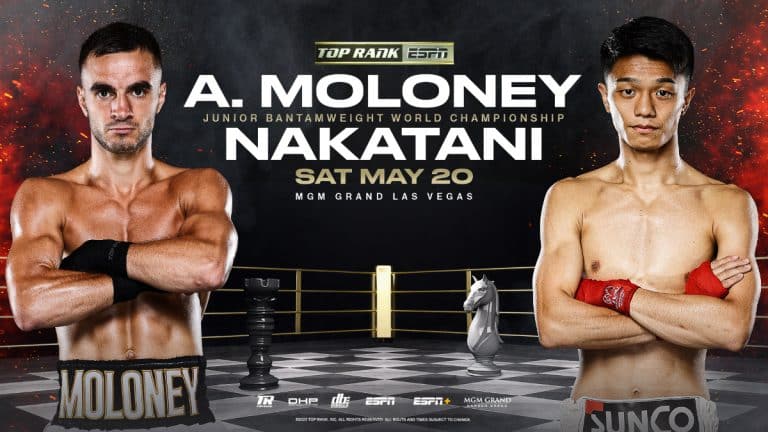 Image: Junto Nakatani vs. Andrew Moloney added to Haney - Lomachenko card on May 20th